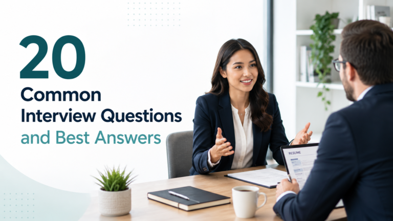 20 Common Job Interview Questions and How to Answer Them
