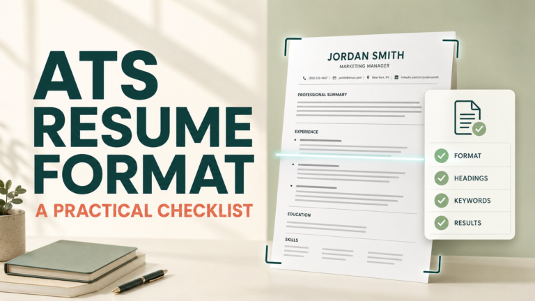 ATS Resume Format: A Practical Checklist